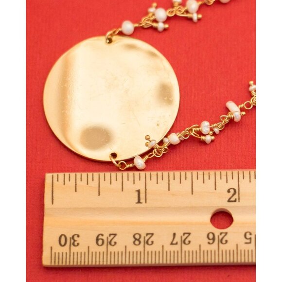 Vintage "LIM" Chain Gold Tone Initial/Word Necklace 18 Inches F10 - Picture 4 of 4